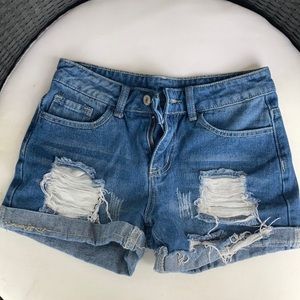 Ripped shorts